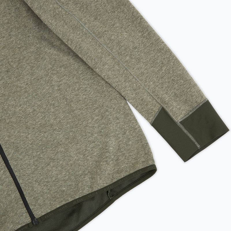 Pánska trekingová mikina Salewa Puez 2 Dry Hood FZ dark olive melange 4
