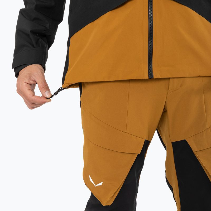 Salewa Puez GTX 2L pánska bunda do dažďa zlatohnedá 9