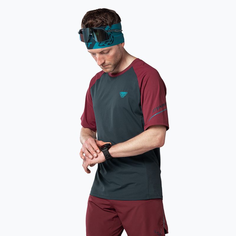 Pánske bežecké tričko DYNAFIT Alpine Pro blueberry/burgundy