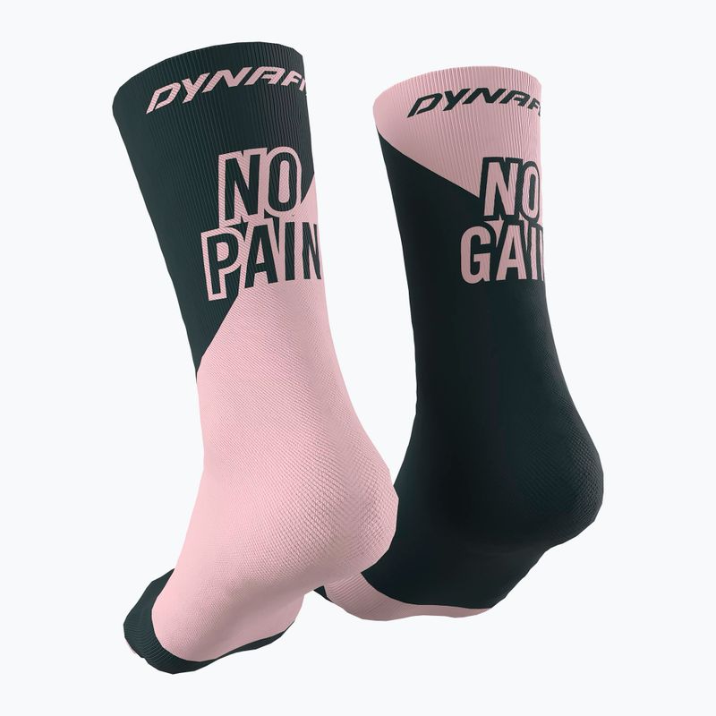 Bežecké ponožky DYNAFIT No Pain No Gain pale rose/bluberry 2