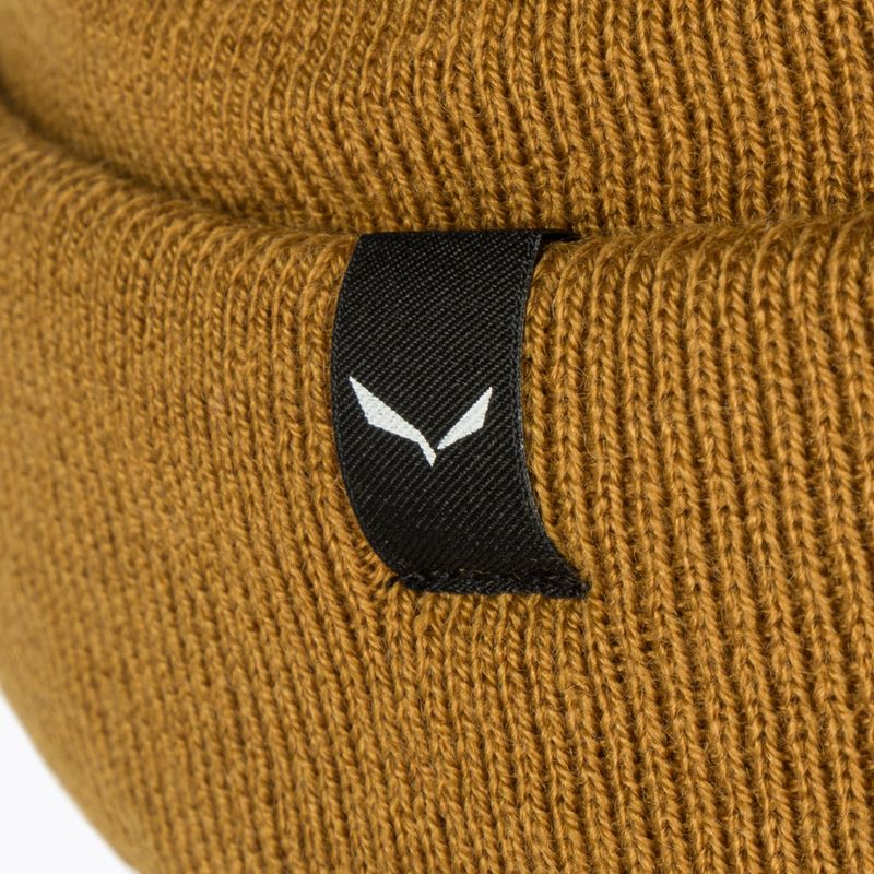 Salewa Puez Am Beanie zimná čiapka zlatohnedá 4