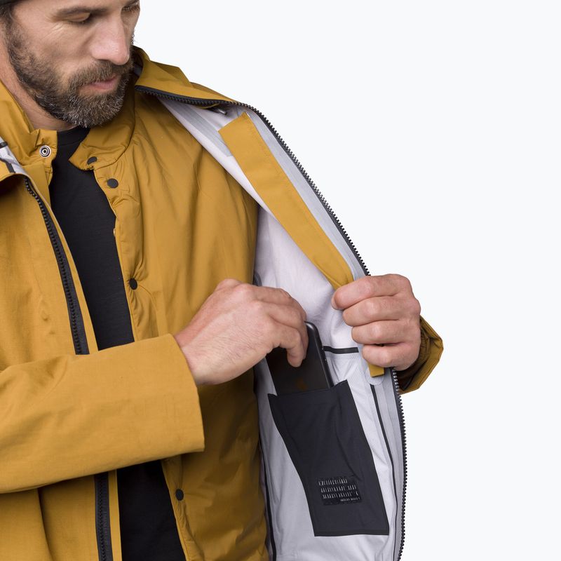 Pánska  bunda do dažďa Salewa Fanes 3L Ptx Hemp 2/1 Parka golden brown int.7020 8