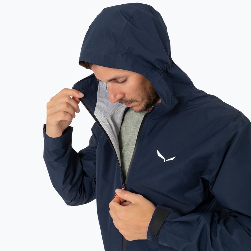 Pánska bunda do dažďa  Salewa Puez Aqua 4 PTX 2.5L navy blazer/0910 5