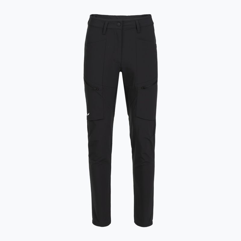 Dámske softshellové nohavice Salewa Puez DST Cargo black out