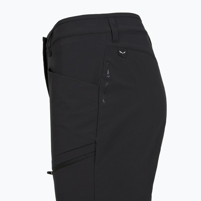 Dámske softshellové nohavice Salewa Puez DST Cargo black out 4