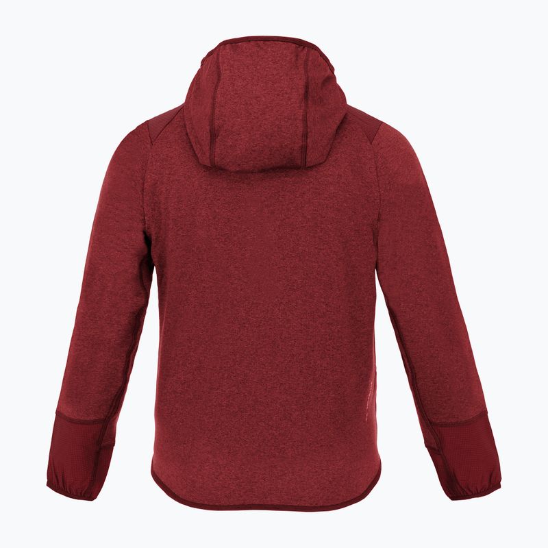 Detská trekingová mikina Salewa Agner Melange PL FZ Hoody syrah 2