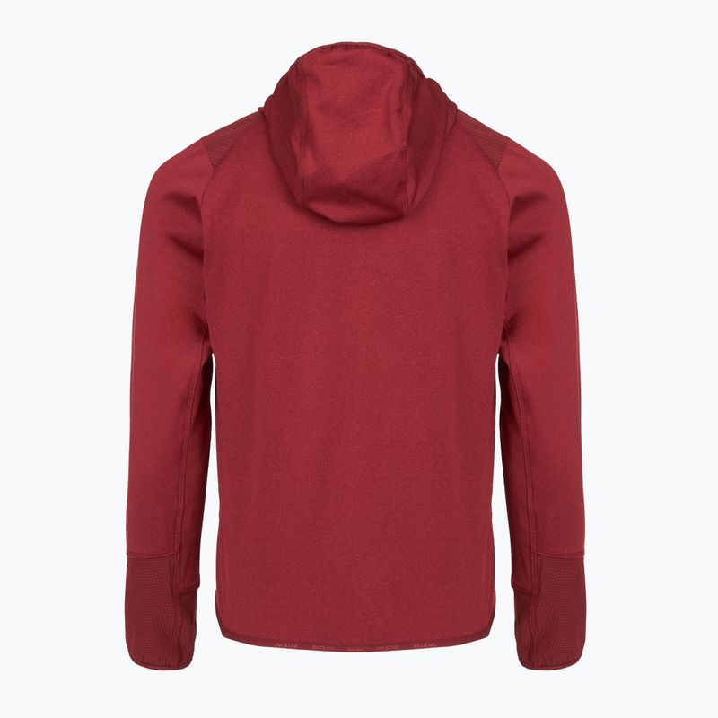 Detská trekingová mikina Salewa Agner Melange PL FZ Hoody syrah 2