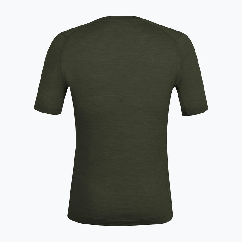 Salewa pánske tričko Agner dark olive 2