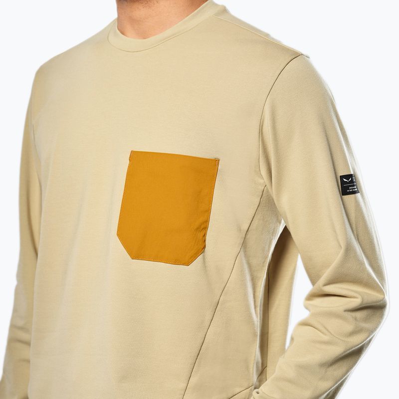 Pánska mikina Salewa Fanes Dry Pullover quicksand 4