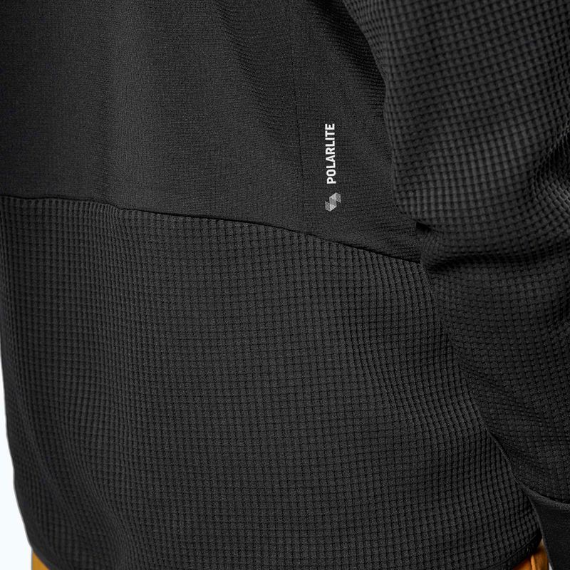 Salewa pánska trekingová mikina Puez Waffle Hyb PL HD black out 5