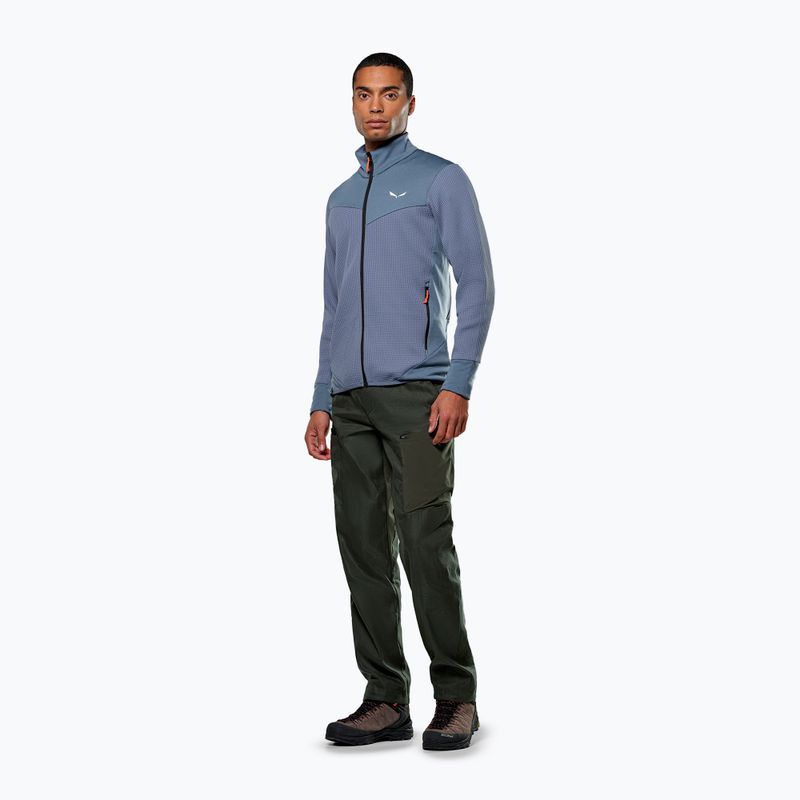 Salewa pánska trekingová mikina Puez Waffle Hyb PL HD java blue 4