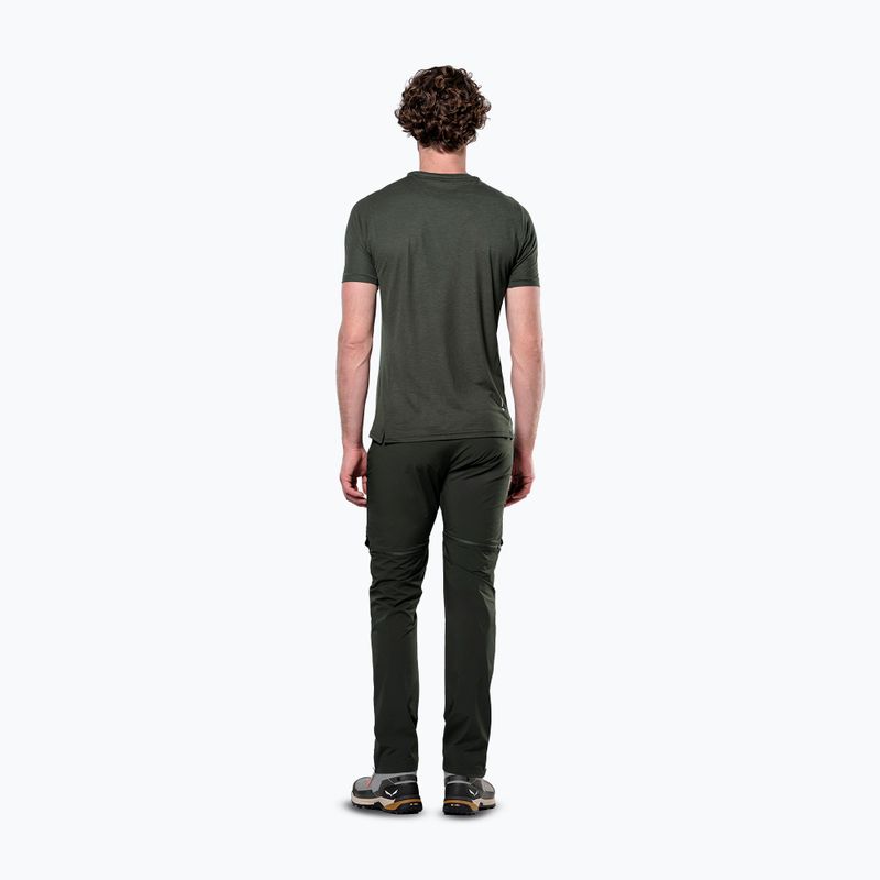 Pánske trekové tričko Salewa Puez Dry dark olive 2