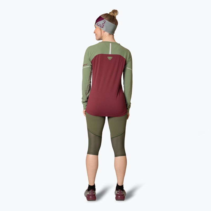 Dámske bežecké tričko LongsleeveDYNAFIT Alpine Pro burgundy 3