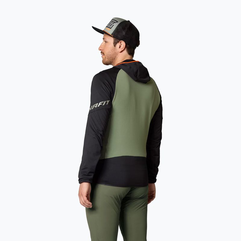 Pánska trekingová mikina DYNAFIT Transalper Light Polartec Hoody black out sage 3