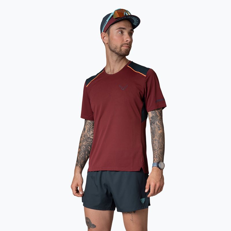 Pánske bežecké tričko DYNAFIT Sky burgundy 2