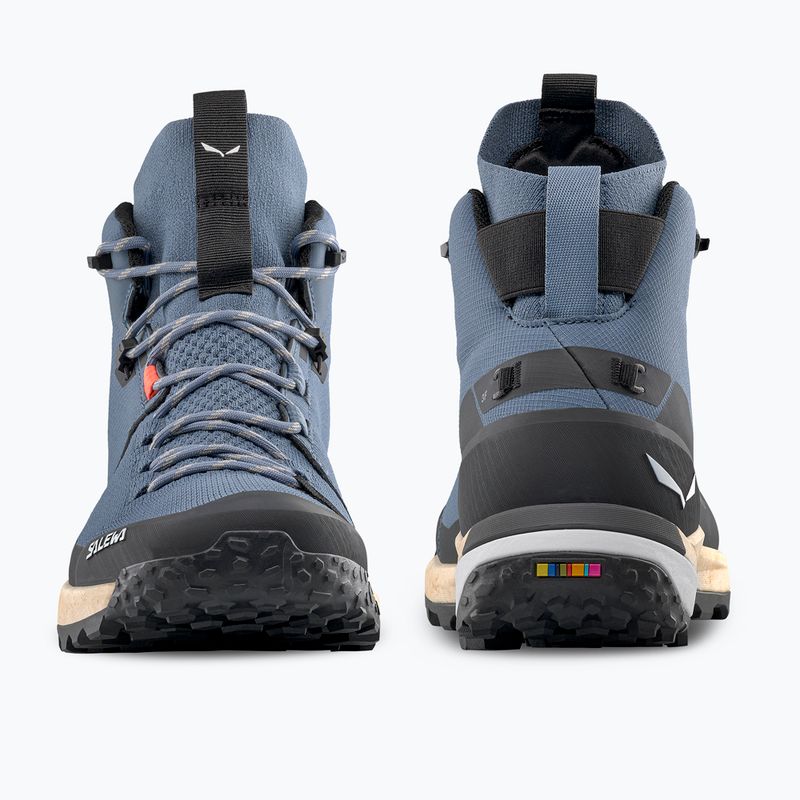 Pánske turistické topánky SalewaPuez Knit Mid Ptx java blue / black 3
