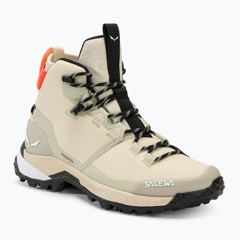 Dámske trekové topánky Salewa Puez Mid Ptx oatmeal/oatmeal