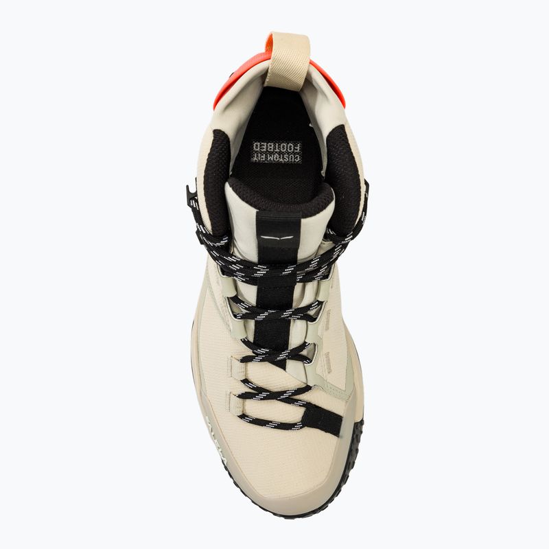 Dámske trekové topánky Salewa Puez Mid Ptx oatmeal/oatmeal 5