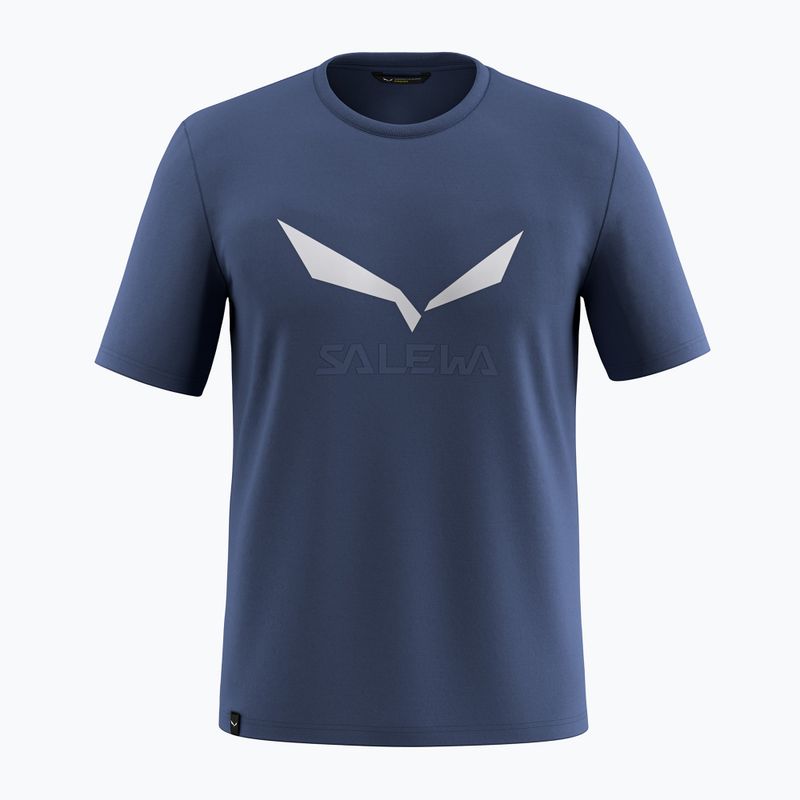 Pánske tričko Salewa Solidlogo Dry dark denim