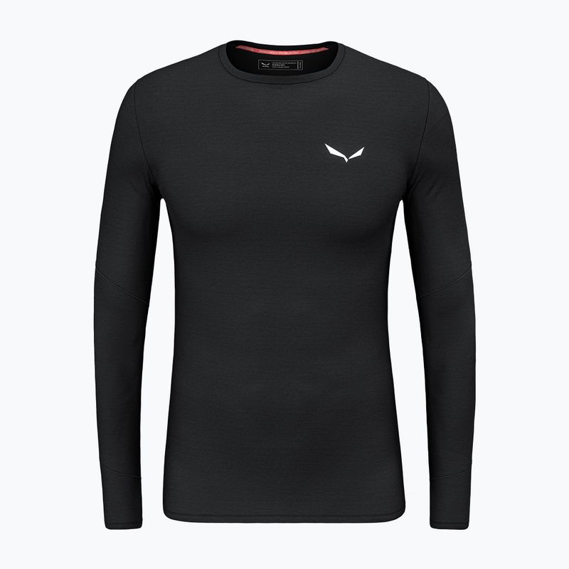 Pánske termoaktívne tričko longsleeve Salewa Cristallo Warm Amr black out