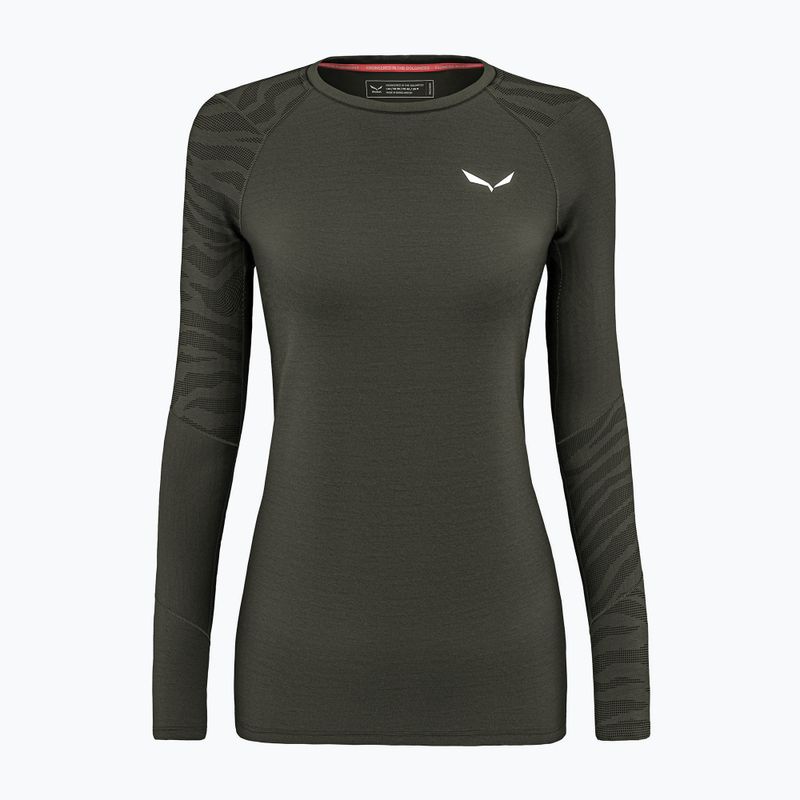 Dámska termoakčná mikina Salewa Cristallo Warm AMR dark olive