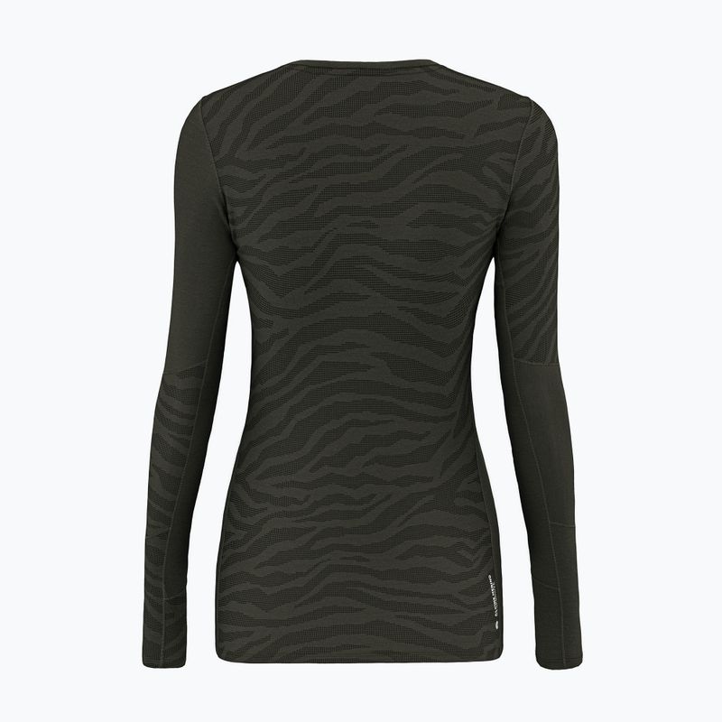 Dámska termoakčná mikina Salewa Cristallo Warm AMR dark olive 2