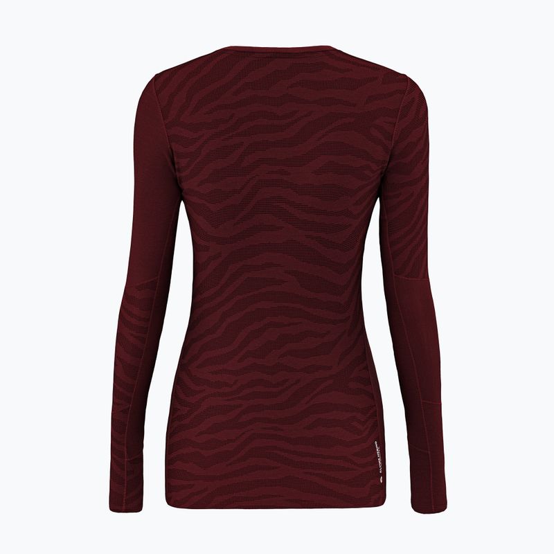 Dámske termo tričko longsleeve Salewa Cristallo Warm AMR Syrah 2