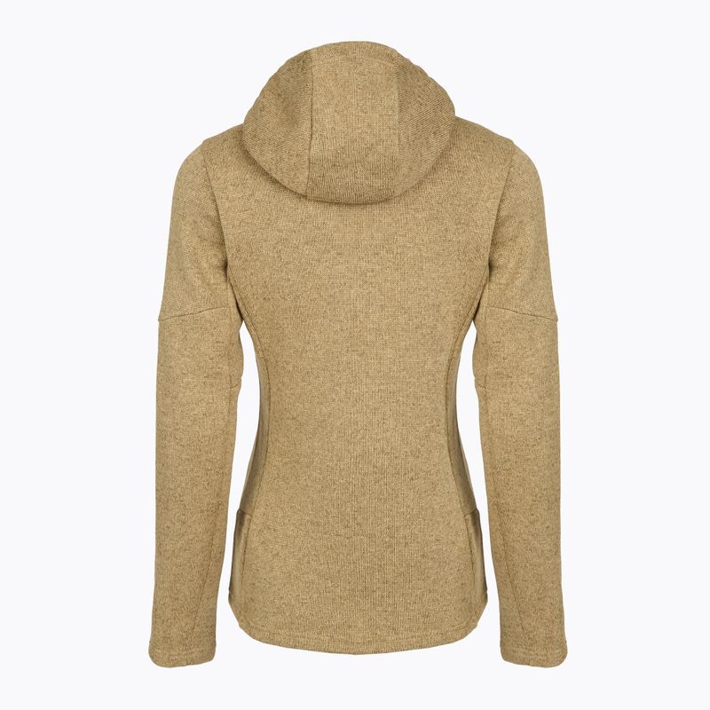 Dámska trekingová mikina Salewa Puez Rocca Polarlite Hood quicksand 2