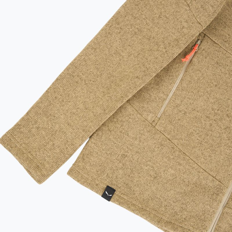 Dámska trekingová mikina Salewa Puez Rocca Polarlite Hood quicksand 4
