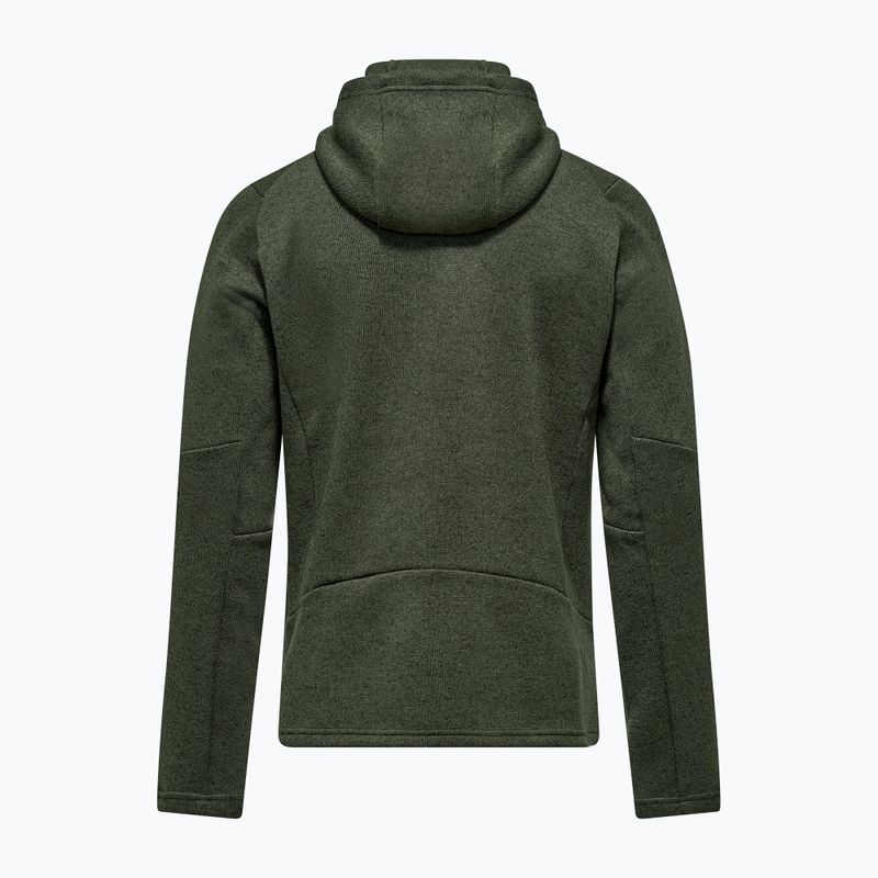 Pánska trekingová mikina Salewa Puez Rocca Polarlite Hood dark olive 6