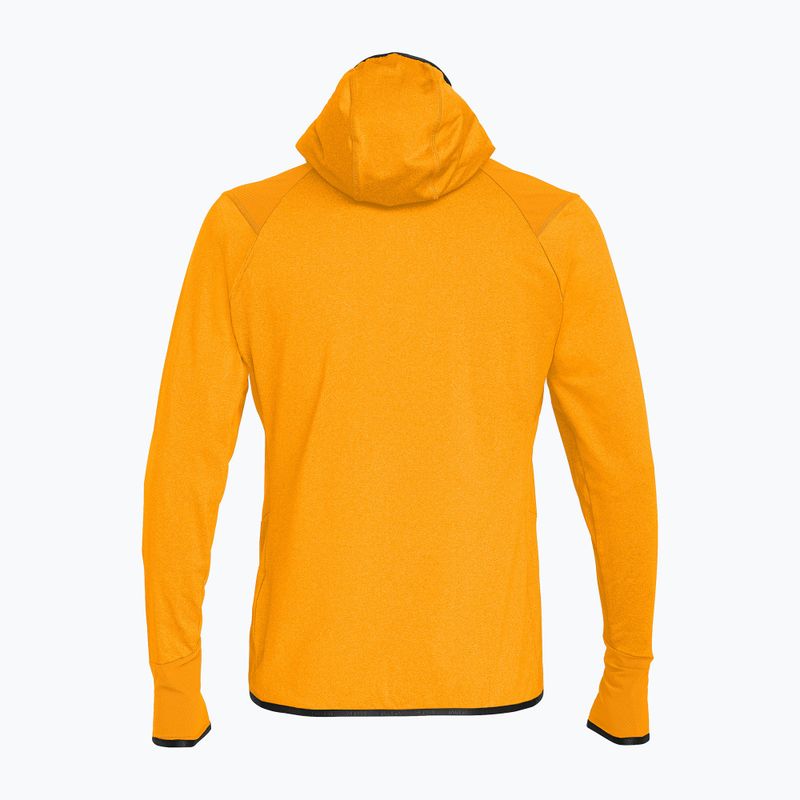 Pánska trekingová mikina Salewa Agner Hybrid PL/DST FZ Hoody turmeric melange/0910 2