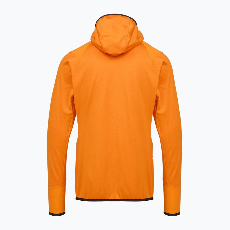 Pánska trekingová mikina Salewa Agner Hybrid PL/DST FZ Hoody turmeric melange/0910 2