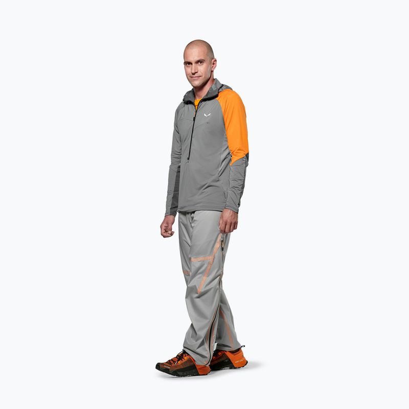 Pánska trekingová mikina Salewa NXT Hyb 1/2 Zip Tee quiet shade 2