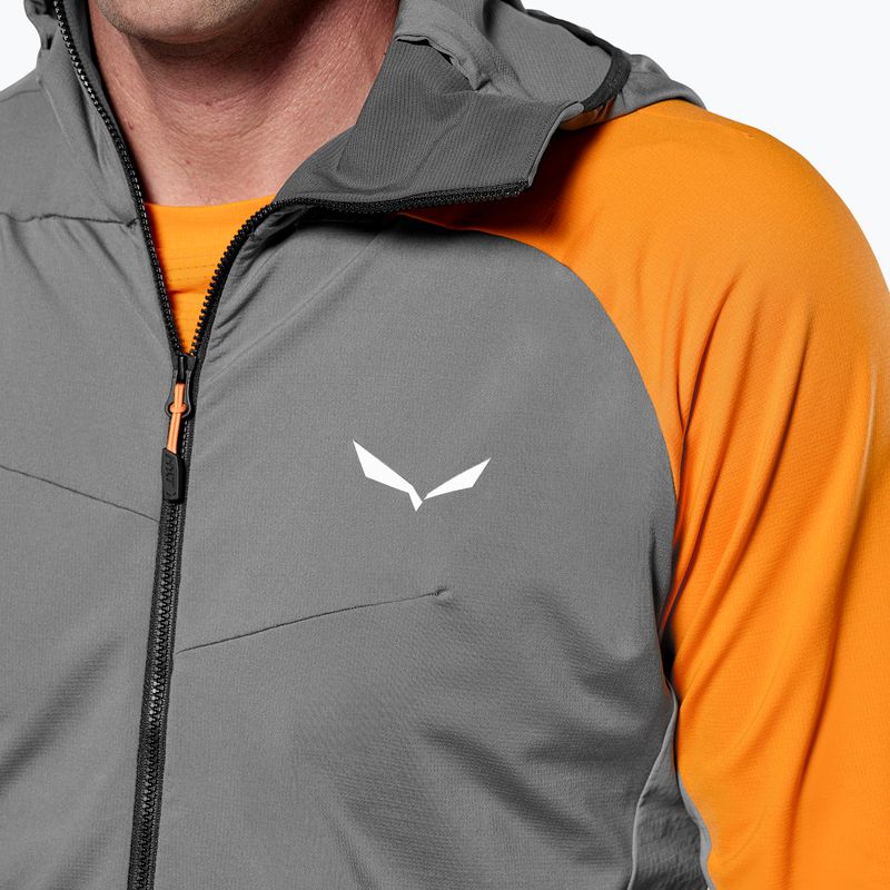 Pánska trekingová mikina Salewa NXT Hyb 1/2 Zip Tee quiet shade 4