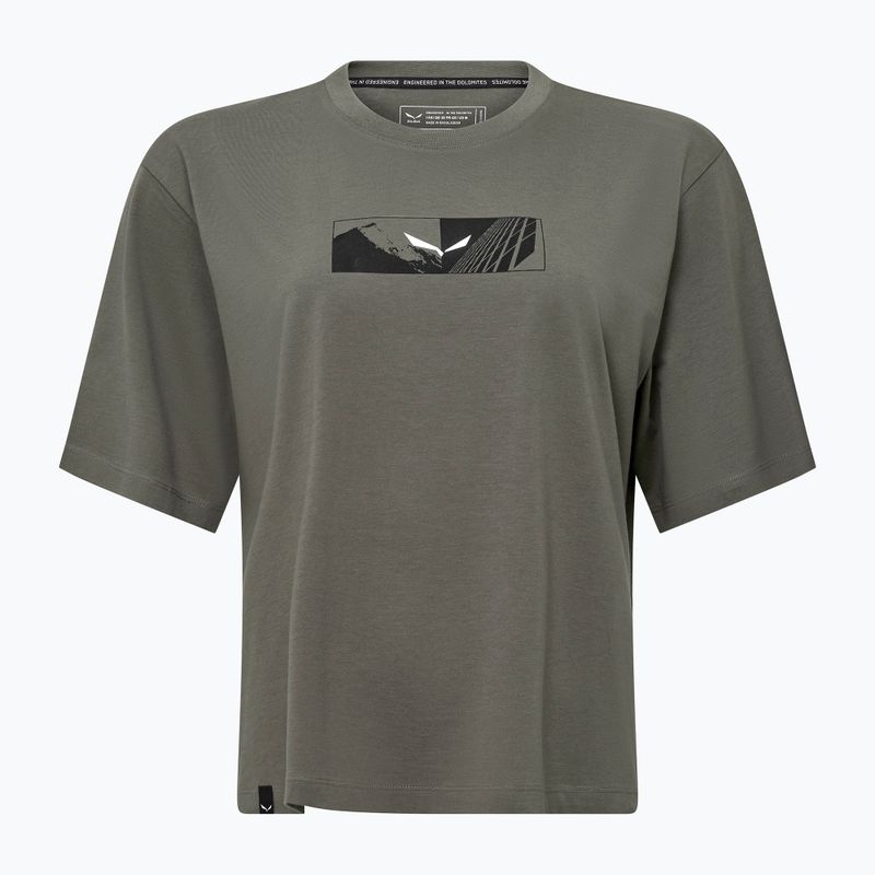 Dámske tričko Salewa Eagle Hybrid Loose faded green