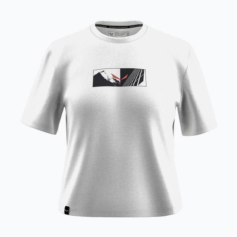 Dámske tričko Salewa Eagle Hybrid Loose optical white