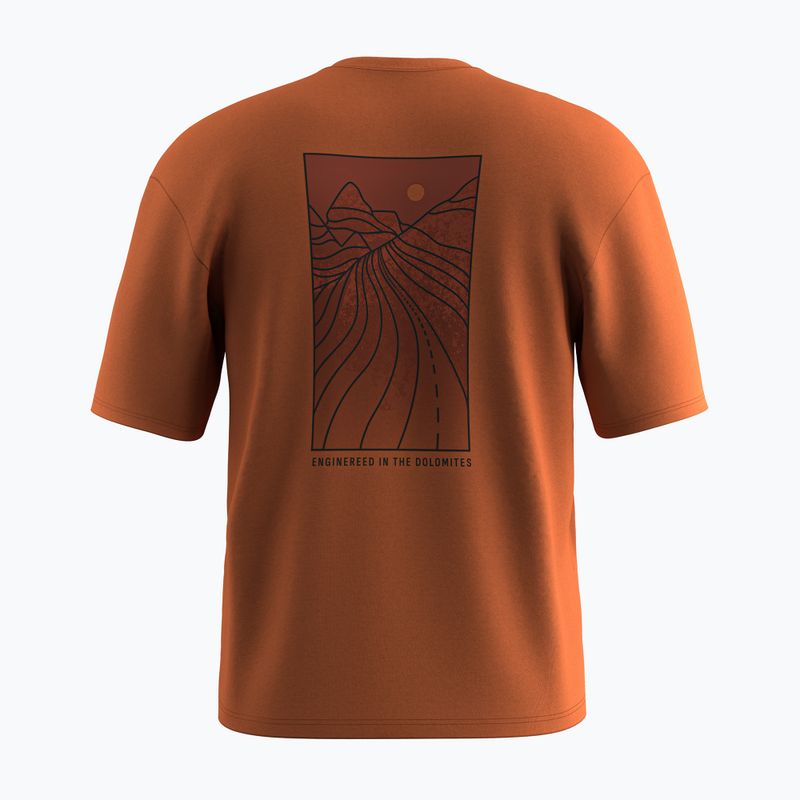 Pánske tričko Salewa Eagle Sunset Loose bombay brown 2