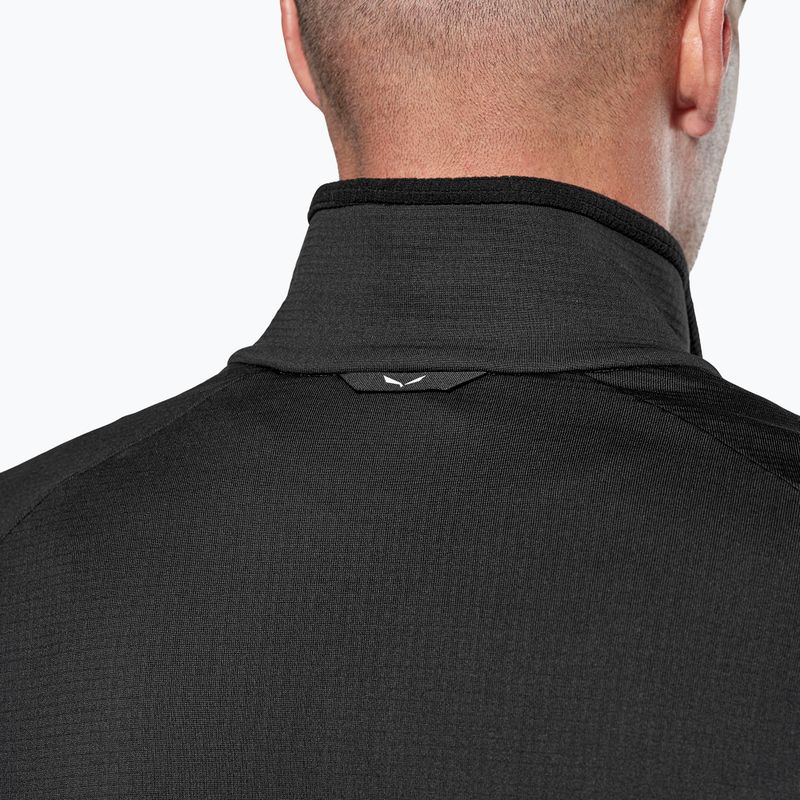 Pánska trekingová mikina Salewa Puez Cammio Polarlite Half Zip Black Out 5