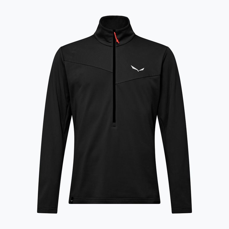 Pánska trekingová mikina Salewa Puez Cammio Polarlite Half Zip Black Out 6