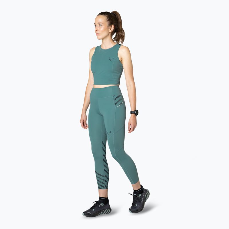 Dámske bežecké tričko DYNAFIT Trail Crop Top atlantic 2