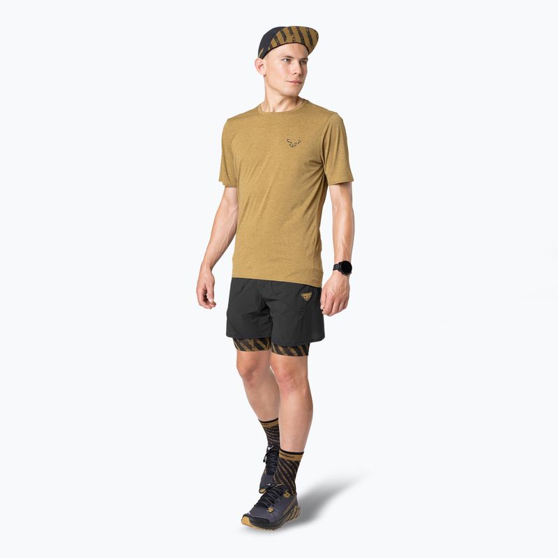 Pánske bežecké šortky DYNAFIT Trail 2IN1 black out tobacco 2