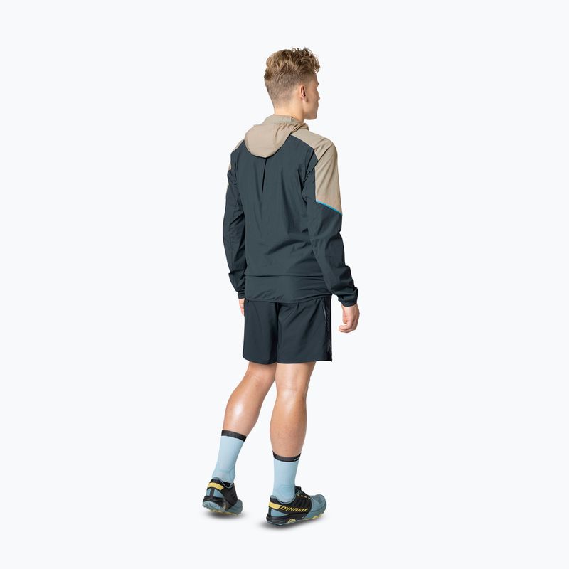 Pánska bežecká bunda DYNAFIT Alpine Wind rock khaki 3