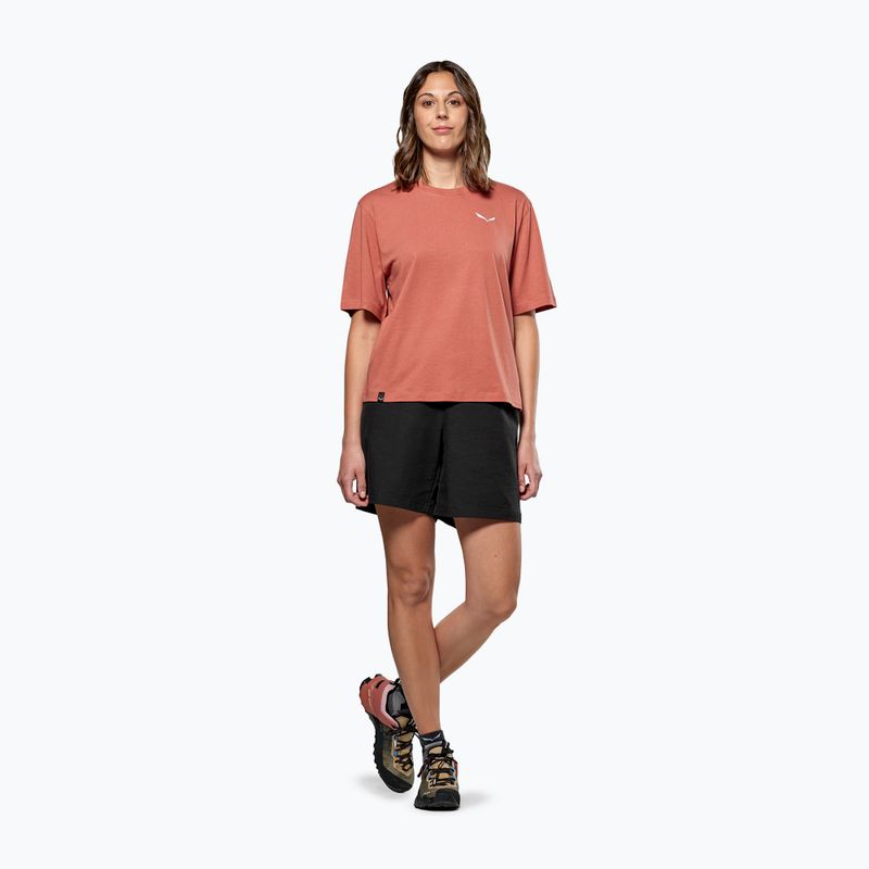 Dámske tričko Salewa Eagle Sunset Loose etruscan red 2