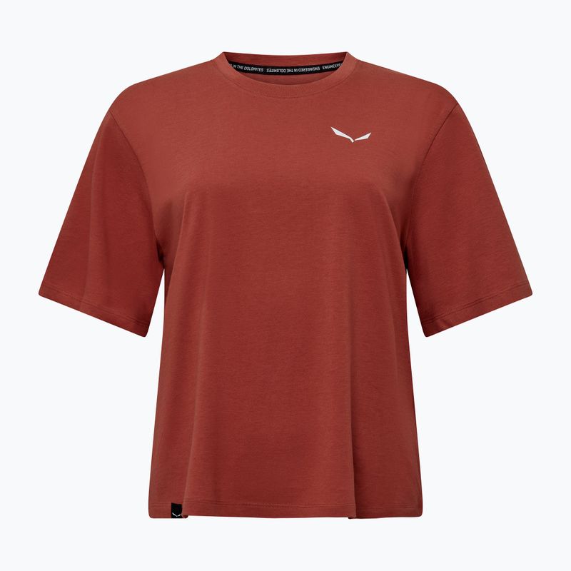 Dámske tričko Salewa Eagle Sunset Loose etruscan red 5
