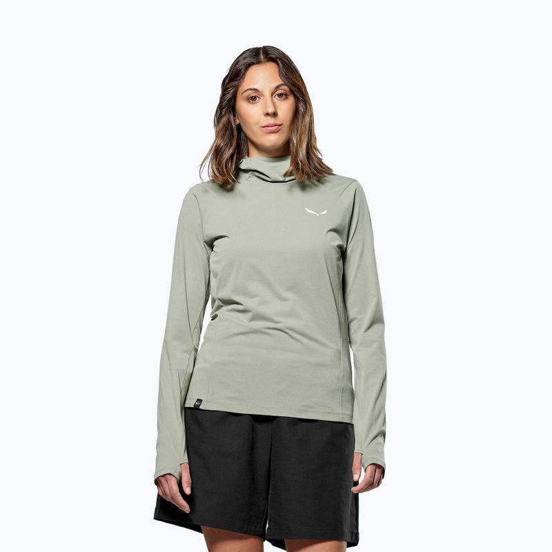 Dámska trekingová mikina Salewa Puez Sun Hoodie shadow