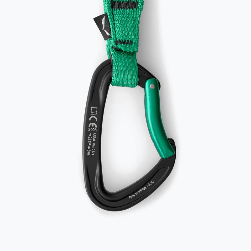 Lezecká expreska Salewa Ortles Str/Bnt 170 Qd black/irish green 4