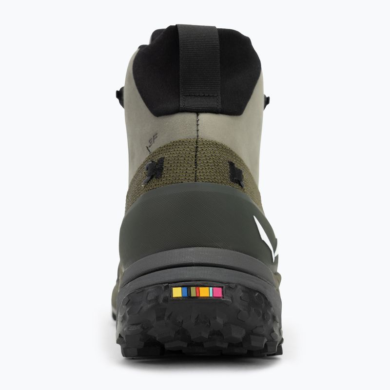Pánske trekové topánky Salewa Puez Leather Mid Ptx shadow / dark olive 6