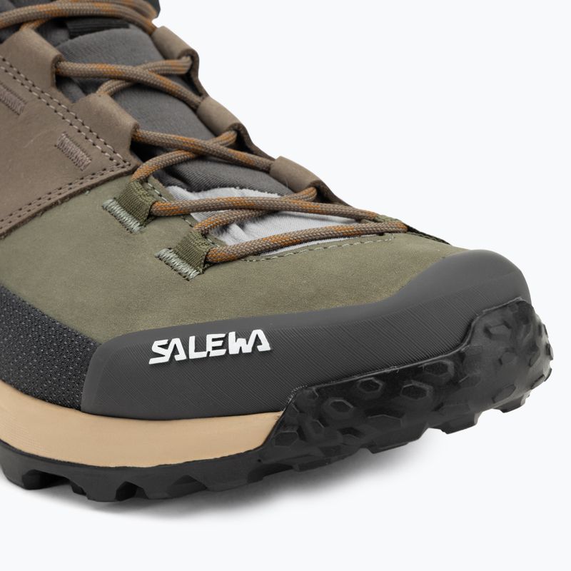 Pánske trekové topánky Salewa Puez Leather Mid Ptx bungee cord / onyx 7