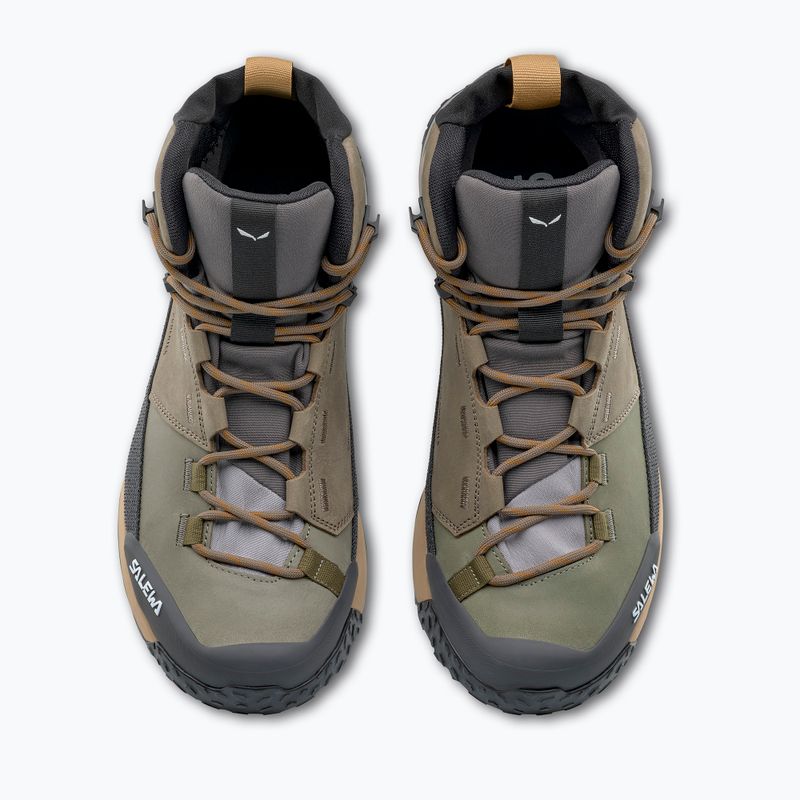 Dámske trekové topánky Salewa Puez Leather Mid Ptx bungee cord / onyx 3