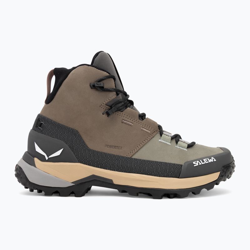 Dámske trekové topánky Salewa Puez Leather Mid Ptx bungee cord / onyx 2